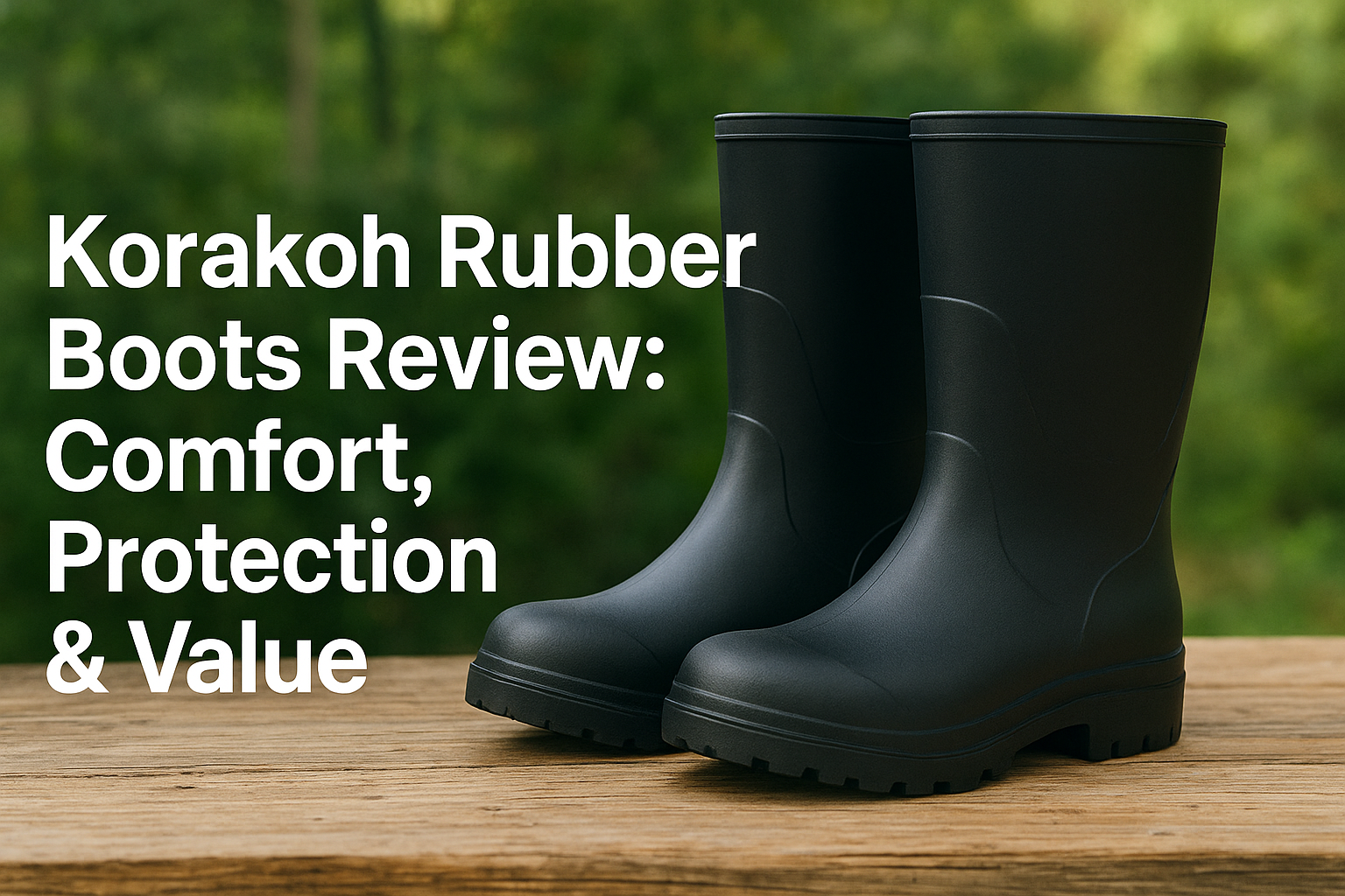 Korakoh Rubber Boots Review: Comfort, Protection & Value