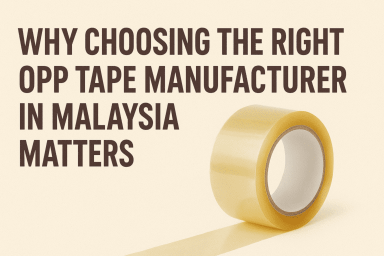 Why Choosing the Right OPP Tape Manufacturer in Malaysia Matters